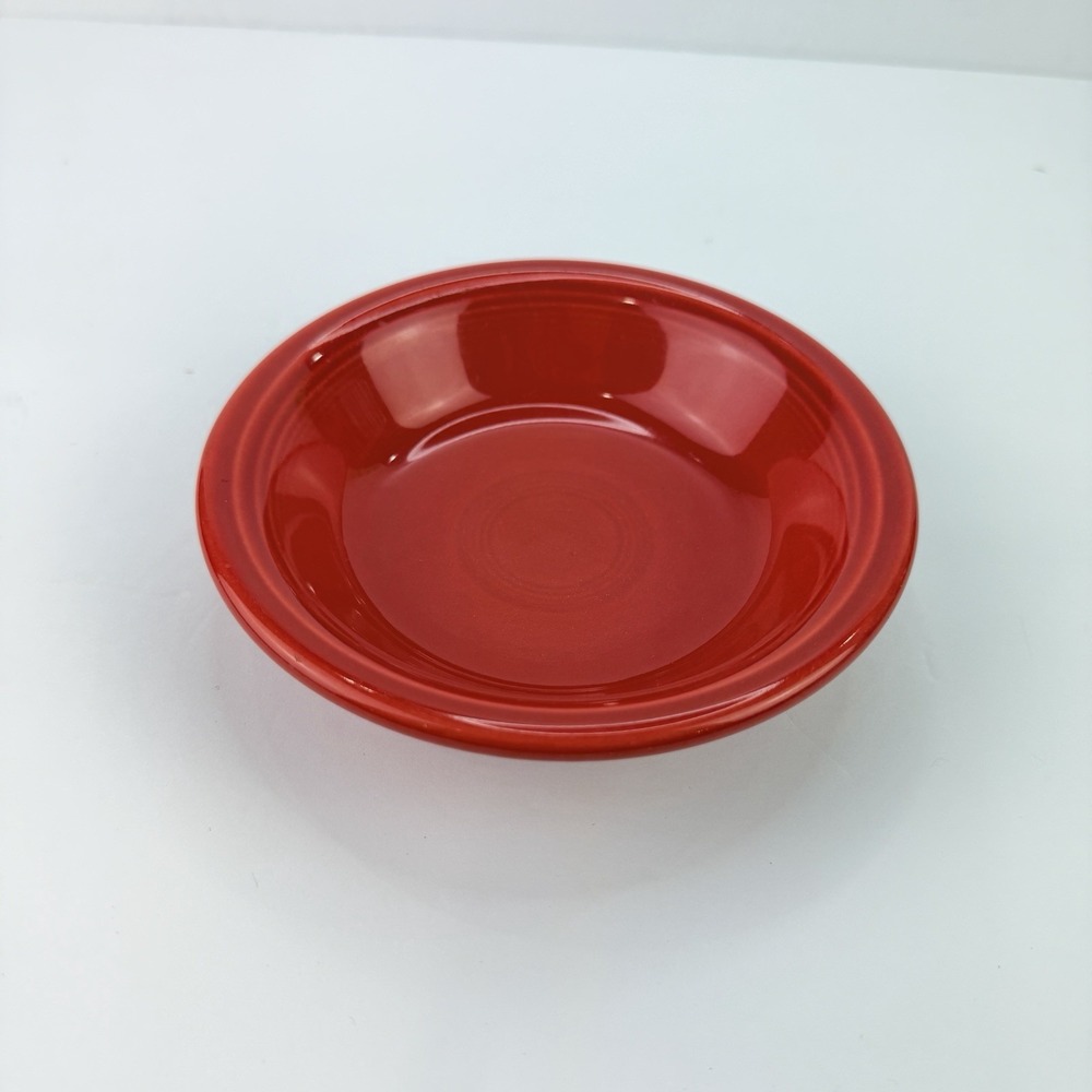 Fiesta HLC Scarlet Red Fruit Bowl Small Ceramic Serving Bowl Made in USA